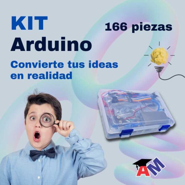 Ideal para principiantes y entusiastas, este arduino startet kit te ofrece todo lo necesario para comenzar a crear tus propios proyectos innovadores